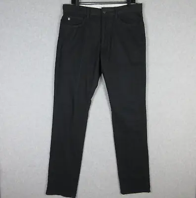 Linksoul Colored Denim Jeans Mens Large 33 Black Straight Leg Athleisure Casual • $25