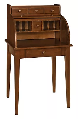 Amish Small Rolltop Secretary Writing Desk Office Furniture Solid Wood New • $1706.49