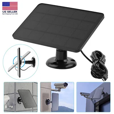 $19.99 • Buy 4W Solar Cells Panel For Ring Spotlight Camera Stick Up Cam Battery Charger US