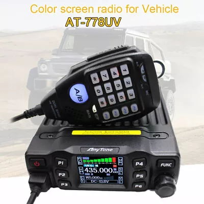 £120.32 • Buy Ham Transceiver Mobile Radio Walkie Talkie 25W Dual Band VHF UHF AnyTone AT778UV