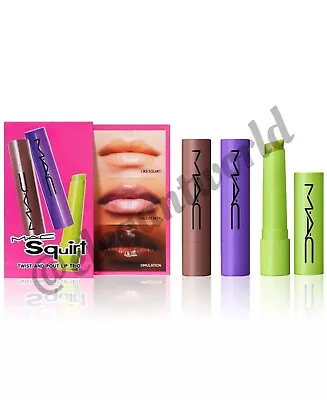 MAC Gloss Stick Squirt Plumping 3-Pc. Set: LIKE SQUIRT VIOLET BETA SIMULATION • $66.99