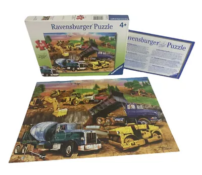 Ravensburger Kids Puzzle Construction Crowd Trucks Vehicle Child 60 Pc Complete • $8.99