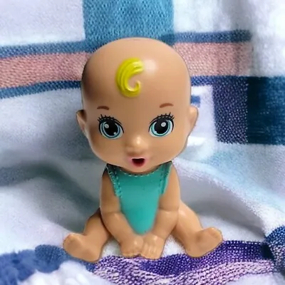 Mini Baby Alive Doll Bottle Feed Pacifier Toy Figure Accessory Blonde Blue Eyes • $4.99