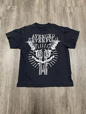 Vintage 2007 Avenged Sevenfold T Shirt Adult M Affliction Band Tour Metal Y2K • $19.99