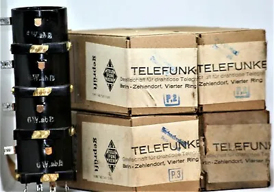 Rl12t15 Tube Nos Telefunken Germany Sealed Ww2 Matched Quad Tubes Ww2 Army Navy • $1999