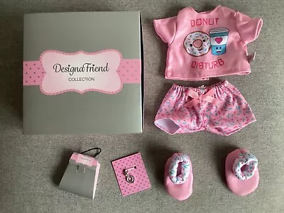 Design A Friend Pyjamas With Slippers For Chad Valley Designafriend 18  Doll New • £10.95