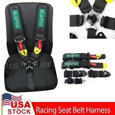 Universal Black 5-point Camlock Car Auto Buckle Racing Seat Belts Harness Straps • $61.99