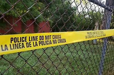 REAL    POLICE LINE DO NOT CROSS  SPANISH Español 5-50FT TAPE 3  WIDE SHERIFFS  • $5.69