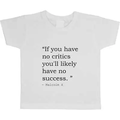 Malcolm X Quote Children's / Kid's Cotton T-Shirts (TS025085) • $10.63