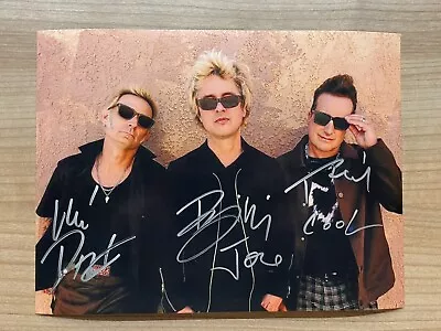 Green Day Original Hand Signed Autograph Photo Mike Dirnt Billie Joe Armstrong • $100