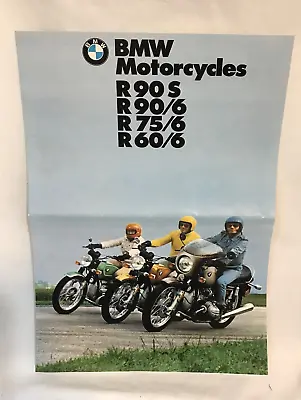 Vintage 1974 BMW Motorcycle Brochure Spec • $9