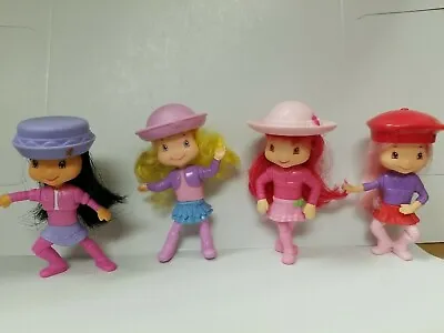 Set Of 4 McDonald's Happy Meal Toys Strawberry Shortcake Doll Figures 2007 • $4.09
