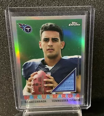 2015 Topps Chrome Marcus Mariota Patch RC 94/150 • $5.25