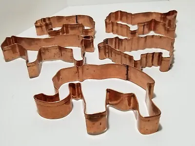 Martha Stewart Copper Cookie Cutters Noah's Ark Animals Martha By Mail Set Of 5 • $48.99