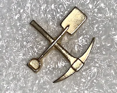 Vintage Silver Tone Pick Axe And Shovel Tie Tac • $1.99