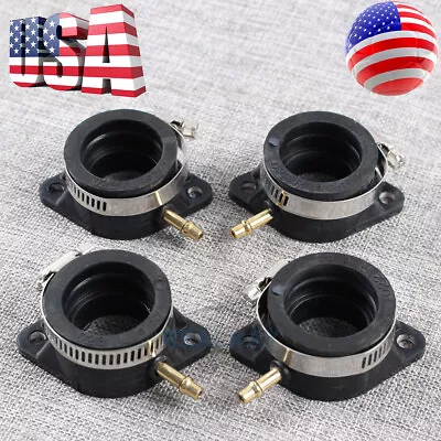 $15.50 • Buy 4pcs New Intake Manifold Boots For 1973-1980 Kawasaki Carburetor Z1 KZ900 KZ1000