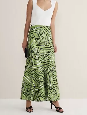 Phase Eight  Norabel Zebra Print Satin Skirt Size: Uk 12 RRP £75 • £40