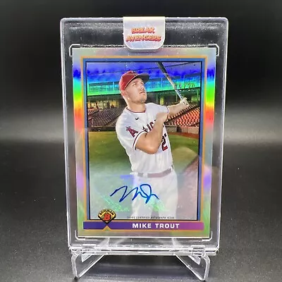 2021 Bowman - 1991 Bowman #91B-MT Mike Trout Mike Trout Auto /30  • $400