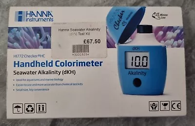 Hanna Alkalinity Marine DKH Pocket Checker - Digital Aquarium Test Kit • £60