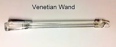 VENETIAN BLIND 300mm To 850mm WAND/ROD/CONTROL/STICK - Hook On Style - NEW CLEAR • £9.45