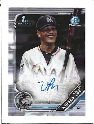 Victor Mesa Jr 2019 Bowman Chrome Auto Autograph • $39.99