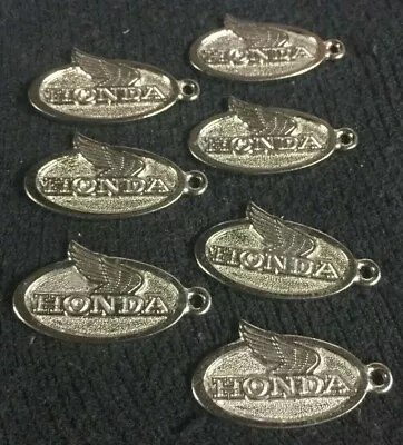 G VINTAGE HONDA WING SILVER TONE NECKLACE PENDANT JEWELRY BIKER 70's 80's  • $6.99