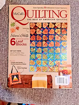 McCalls Quilting Sept / Oct 2018 Autumn Palette Sew Spooky FREE SHIPPING CB • $10