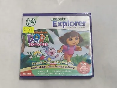 LeapFrog Leapster Leappad Explorer Dora The Explorer Worldwide Rescue Game • £6.99