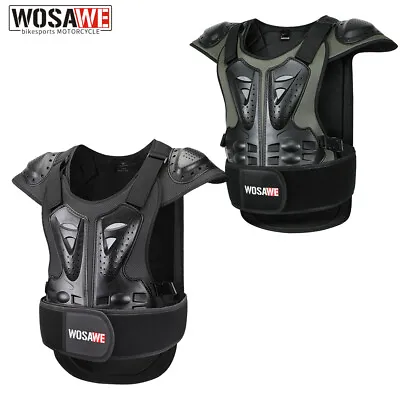 WOSAWE Adult Motorcycle Body Armor Vest Motorcross Racing Protection Jacket • $43.37