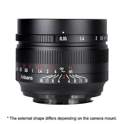 7Artisans 50mm F0.95 For Nikon Z Mount Camera (APS-C) =Black= • £191.94