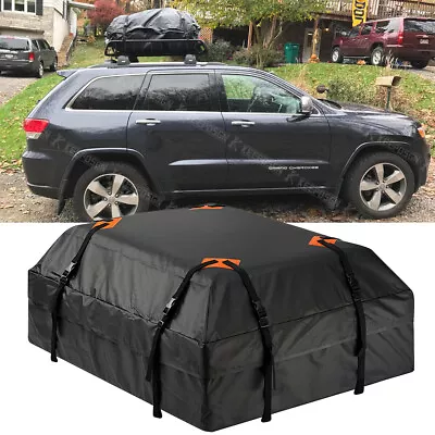 21 Cubic Ft 600D Car Roof Top Bag Cargo Luggage Carrier For Jeep Grand Cherokee • $59.75