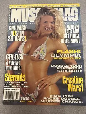 MUSCLEMAG Bodybuilding Muscle Magazine VICKY PRATT 2-98 • $12.50