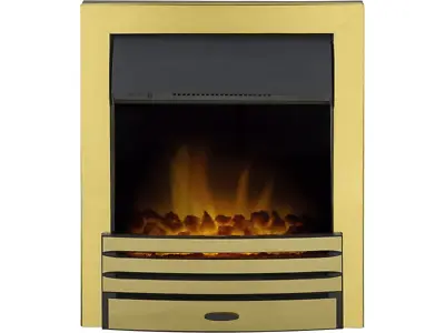 Adam Eclipse Electric Fire Brass With Remote Control • £129.95