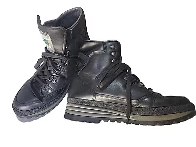 Mephisto Mens Size 10.5-11 Outdoor Black Leather Trekking Hiking Boots. Exc.cond • $38