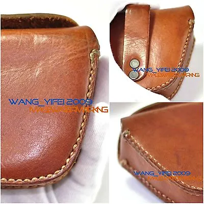 $16.22 • Buy Generic Mans Handmade Genuine Leather Case Box Bag For In Ear Headphone Earbuds