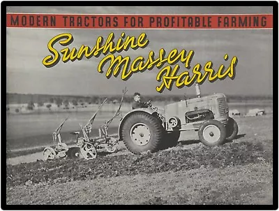 Sunshine Massey Harris 9  X 12  Metal Sign • $14.99