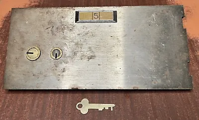 $34.99 • Buy Safe Deposit Box Door Number 5 W 1 Key Vintage Diebold 497L Yorktowne Hotel