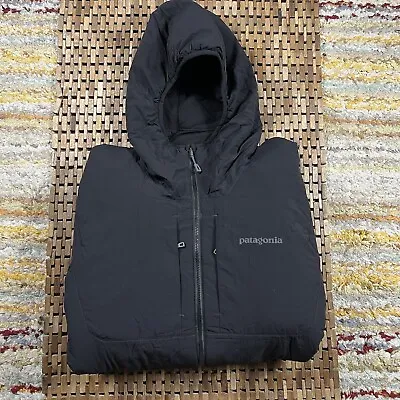 Patagonia Nano Air Ultralight Puffer Jacket Hoodie Hoody Black Full Zip Men XL • $224.95