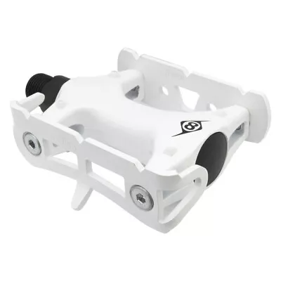 Origin8 Pro Lite Track Platform Pedals 9/16  Chromoly Axle Alloy Body PC-White • $35.73