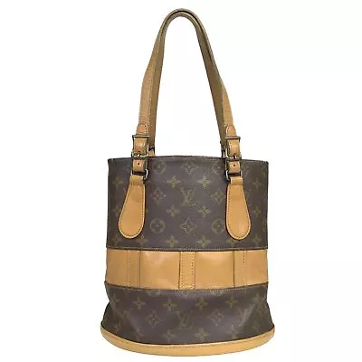 Louis Vuitton Bag Tote Bag Bucket PM Leather Monogram Authentic • £0.80