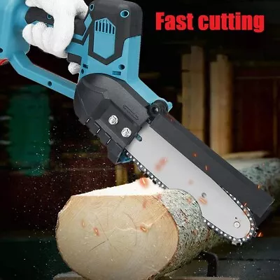 Cordless 8'' Electric One-Hand Wood Cutting Saw Chainsaw For Makita 18V Battery • $55.49