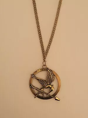 Golden Coloured Mocking Jay Hunger Games Merchandise Necklace • $3.78