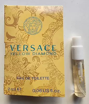 Versace Yellow Diamond Eau De Toilette Vaporisateur Spray 2ml New Unisex • $5