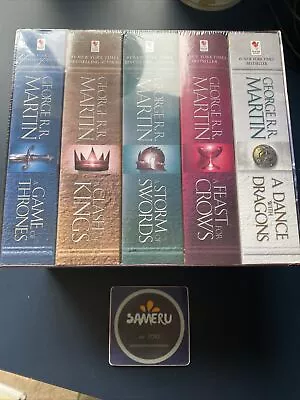 New Game Of Thrones A Song Of Ice And Fire 5 Book Paperback Set Sealed Rr Martin • $35.79