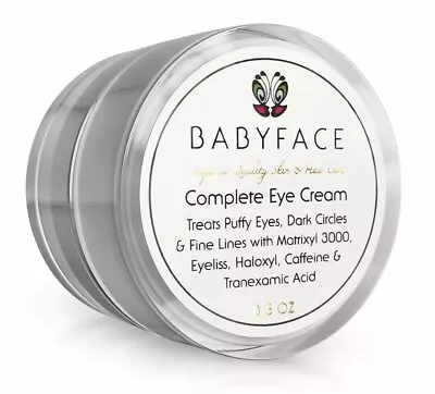 Babyface COMPLETE EYE CREAM Haloxyl Eyeliss Caffeine Wrinkle Dark Circles Puffy • $29.99