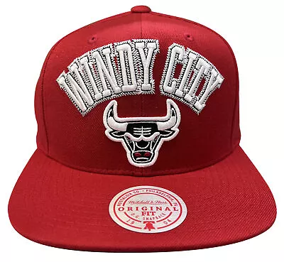 Men's Mitchell & Ness Red NBA Chicago Bulls ZZ HWC Snapback - OSFA • $24.95