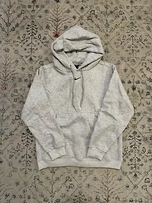 Vintage 90’s Grey Nike Center Swoosh Hoodie Sweatshirt - SIZE M • $31