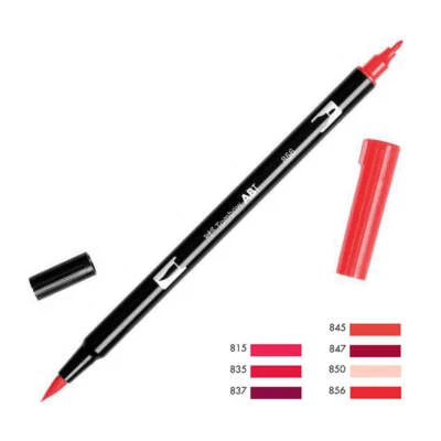 $5.95 • Buy Tombow ABT Dual Brush Pen - Red Color Range 1 (815 - 856)