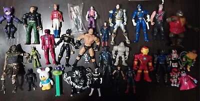 Big Lot Of Vintage 80’s 90s And 00s Action Figures LOT OF 30 • $22