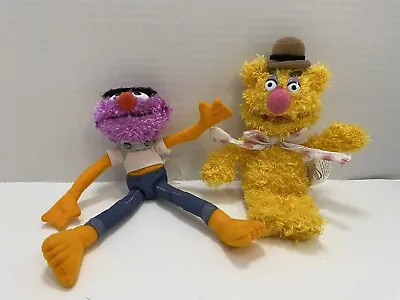 Jim Henson Muppets Set Of 2 Plush FOZZIE And ANIMAL Sababa Toys 2004 9” Plush • $32.95